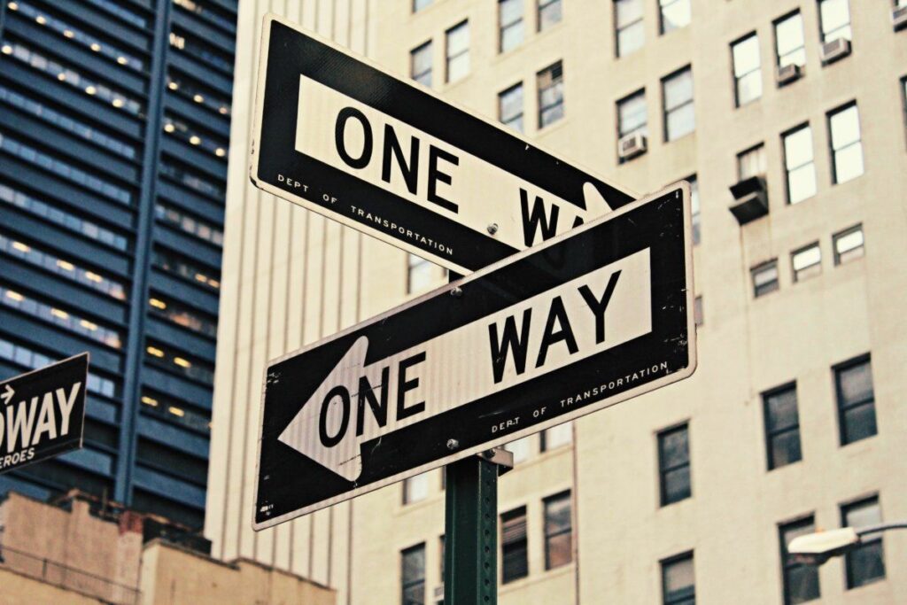 One way